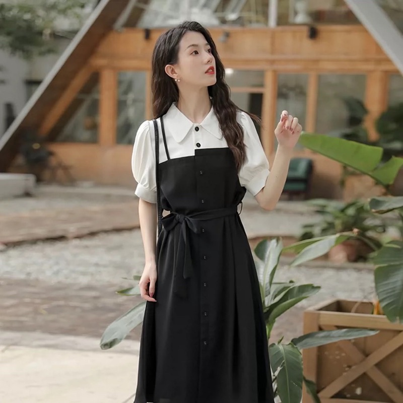 Váy nữ xinh đẹp cá tính ngắn tay mùa đông đầm nữ dự tiệc sang trọng dáng dài VAVASA V05 | BigBuy360 - bigbuy360.vn