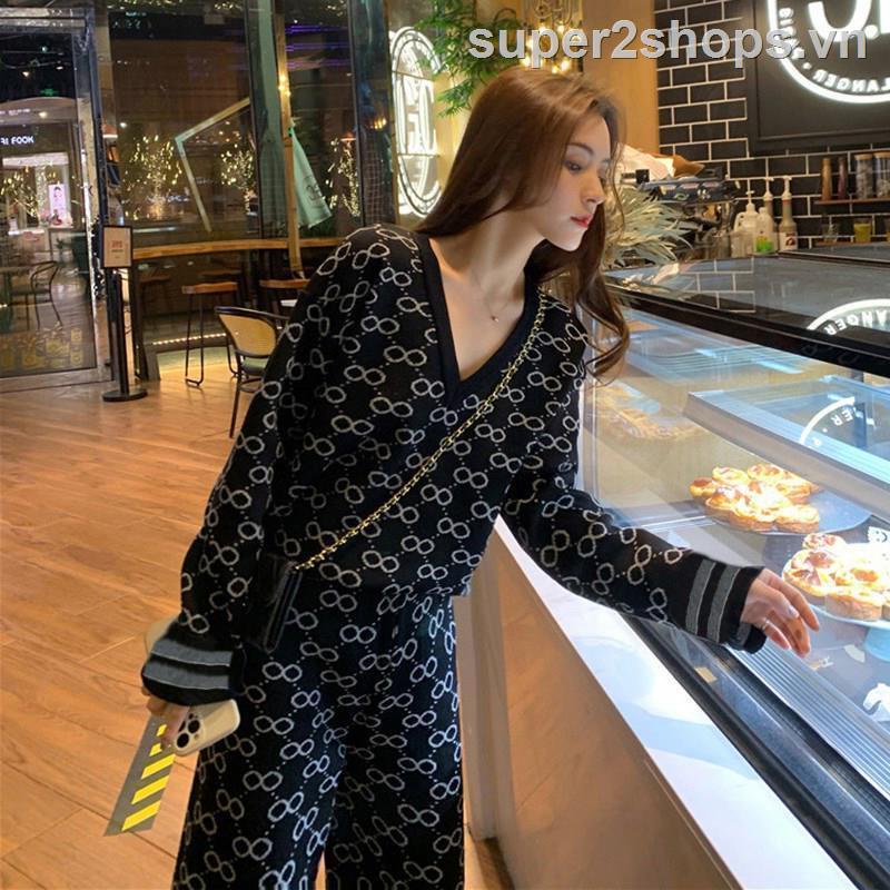✣❀Bộ 2 Sản Phẩm Áo Thun Dài Tay + Quần Dài Phong Cách GUCCI Thời Trang