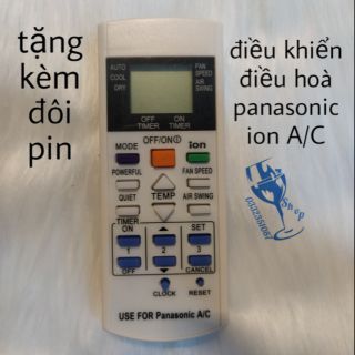 Mua Điều khiển điều hoà Panasonic A/C ion tặng kèm đôi pin