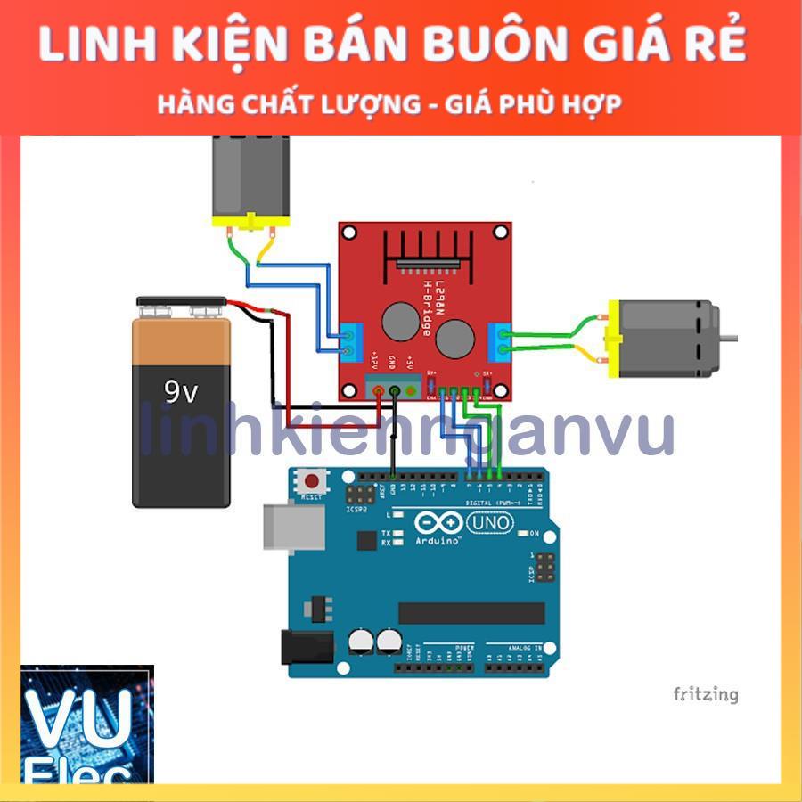 Module Điều Khiển Động Cơ L298 công suất cao