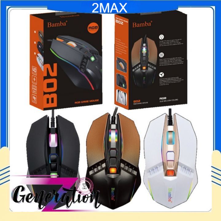 🏆️Miễn Ship️🏆️Chuột chuyên game RGB Bamba B02 - chuột quang chơi game có dây tốt nhất
