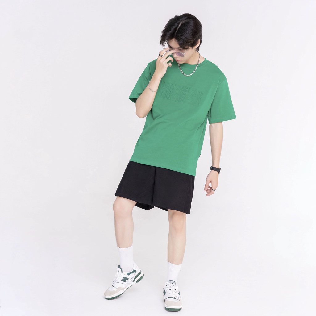 Áo Thun Unisex BJHG dập nổi BE JUST HARDLY GOOD phông tay lỡ nam nữ form rộng Local Brand