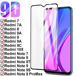 Kính Cường Lực 9h 9d Bảo Vệ Toàn Màn Hình Cho Xiaomi Redmi 9 9a 9c 9t 8 8a 7 7a Redmi Note 7 8t 5 6 9s 8 9 10 Pro 10s 10x