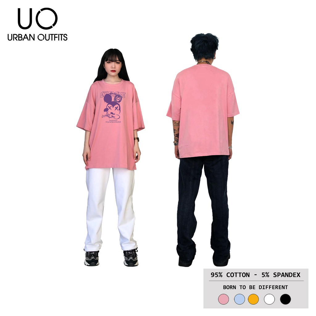 Áo Thun Tay Lỡ Nữ Nam Form Rộng URBAN OUTFITS In CHUỘT EXTREME ATO17 Cotton 4 Chiều Local Brand