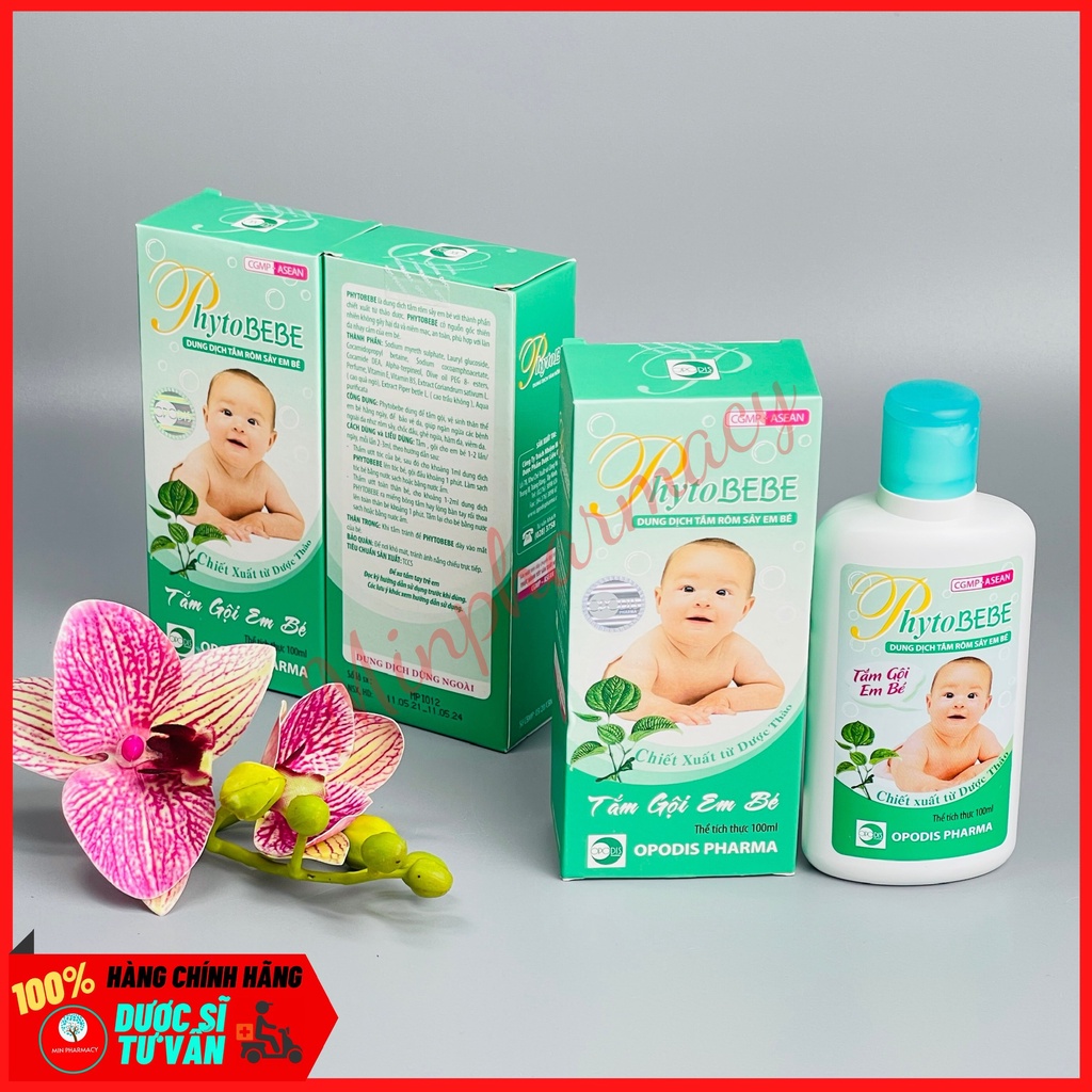 Dung Dịch Tắm Rôm Sảy Em bé Phyto BEBE - Minpharmacy