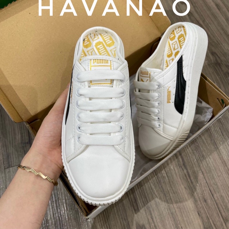 Sục puma nữ vạch đen SC full size nữ đế êm hót trend