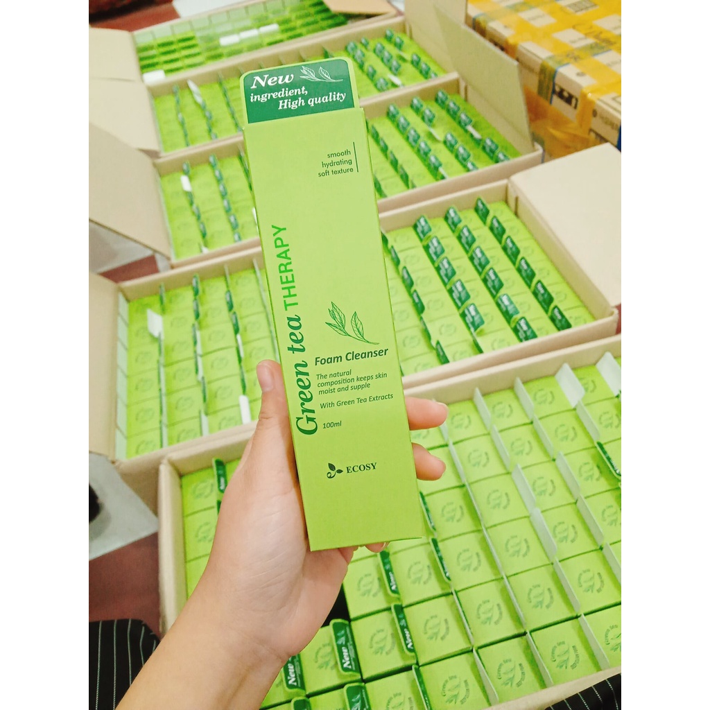 SỮA RỬA MẶT VỚI TINH CHẤT TRÀ XANH ECOSY FOAM CLEANSER 100ML