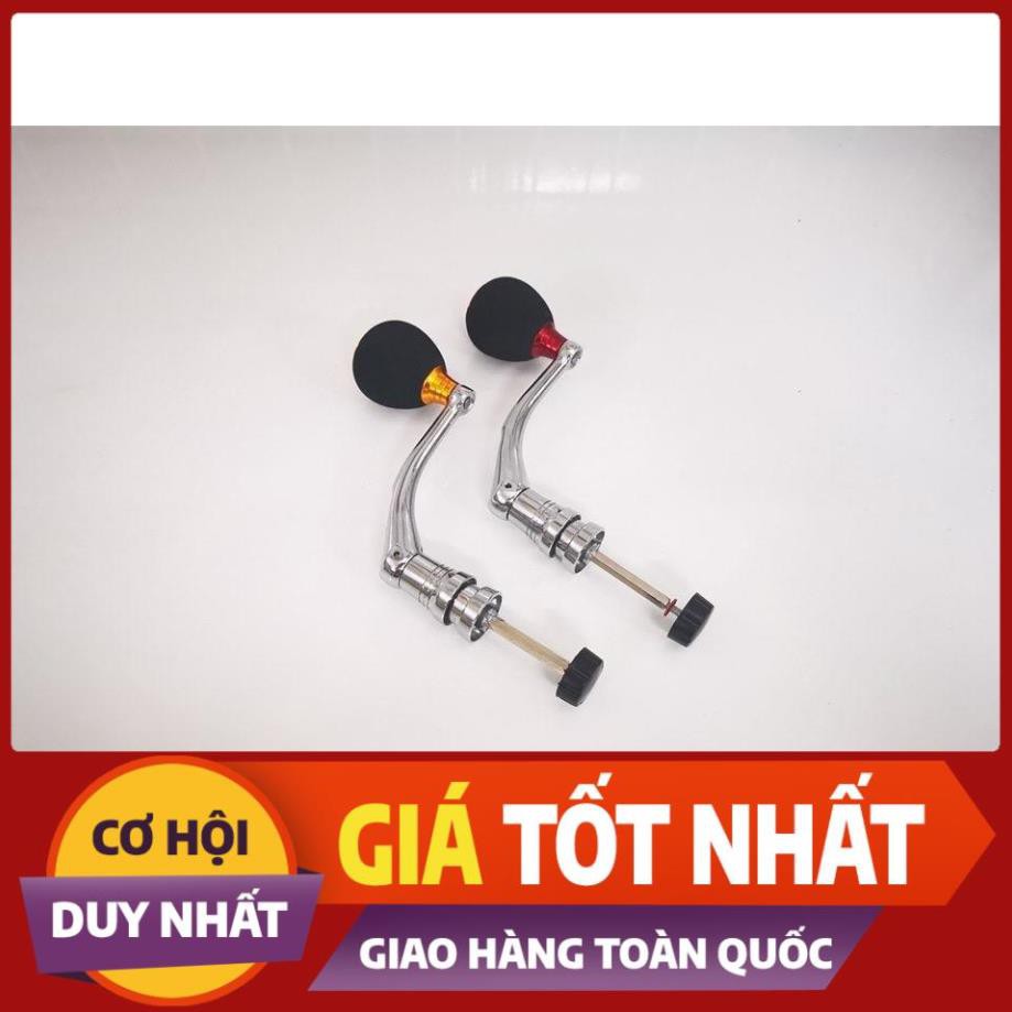 [ Xả Nhanh] Tay Quay Máy Câu Cá Kim Loại Núm Tròn Siêu Bền Đẹp - Chống Gỉ