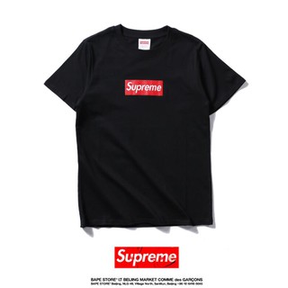 Áo Thun Cotton Tay Ngắn In Chữ Supreme Thời Trang Cho Nam Nữ