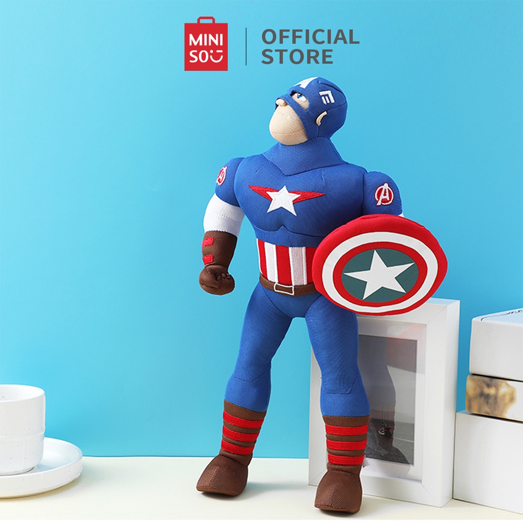 [Mã LIFEHL154 giảm 15% đơn 250K] Đồ chơi nhồi bông Miniso siêu anh hùng Marvel - Hàng chính hãng