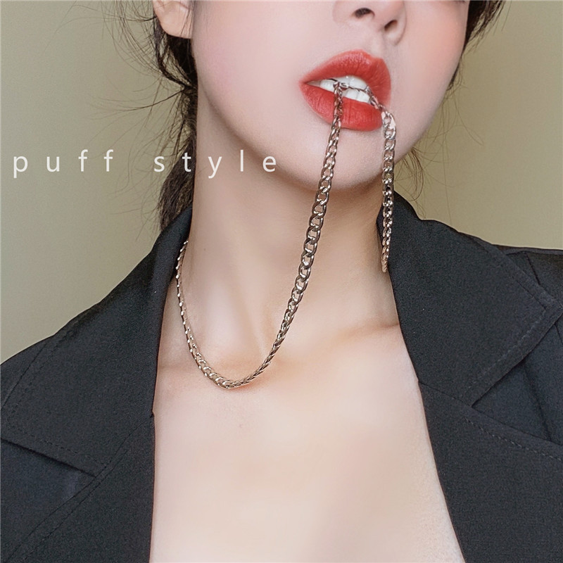 Unisex Dây Chuyền Dày Cho Nam Giới Nữ Xu Hướng Hip Hop Dây Chuyền Thép Titan 60cm