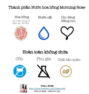 Nước hoa hồng organic Morning Rose