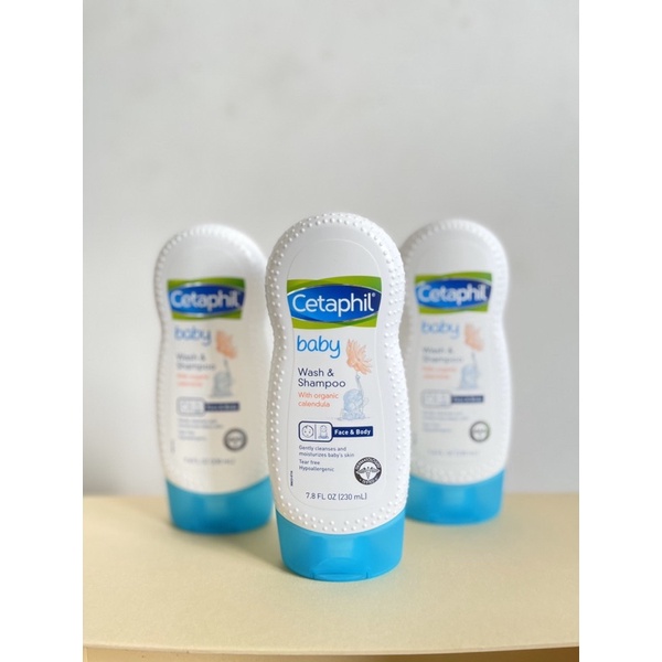 [HÀNG_CHUẨN] Sữa Tắm Gội Dịu Nhẹ Cho Bé Baby Gentle Wash &amp; Shampoo Cetaphil 230ml