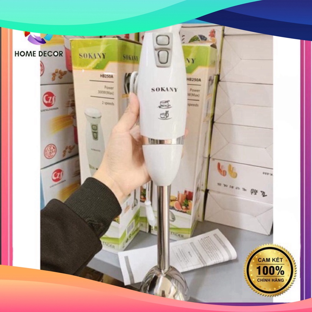 Máy xay đa năng Sokany HB250A CHÍNH HÃNG loại bé, Máy xay cầm tay cao cấp 2022 BCG Mart