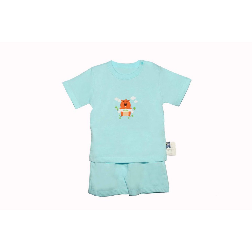 Bộ Cài Vai Ngắn Cotton Màu Baby Mommy ( Bé 3-11kg)