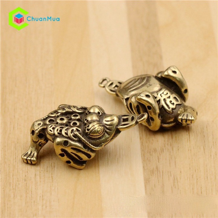 Móc Khóa Đồng Đúc Đặc Phong Thủy Thiềm Thừ Mang Lại Tài Lộc May Mắn