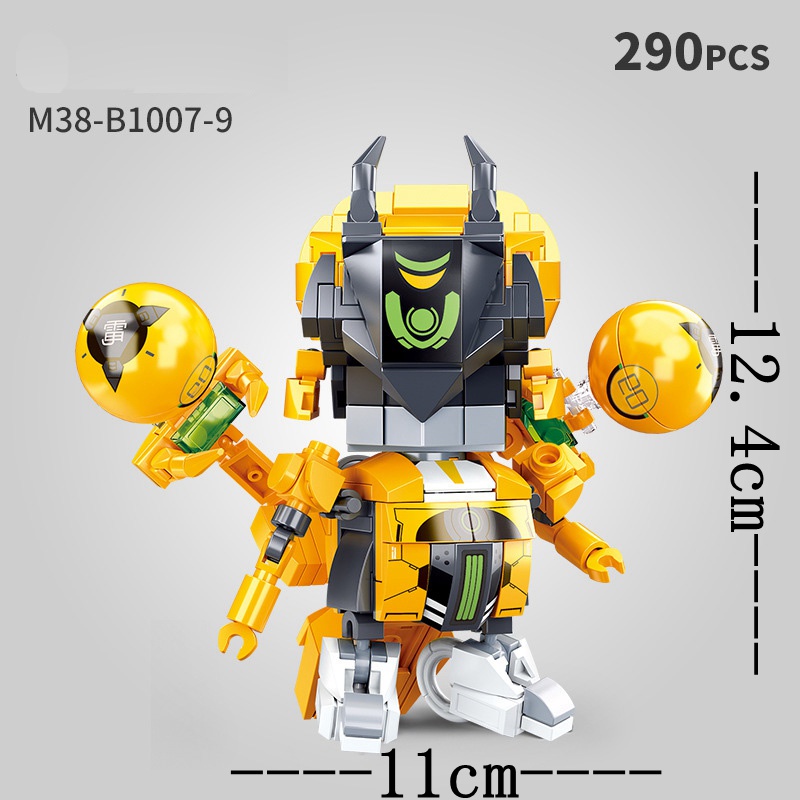 Bộ đồ chơi lắp ráp SLUBAN hình robot Mobile City Alpha Mecha cho bé