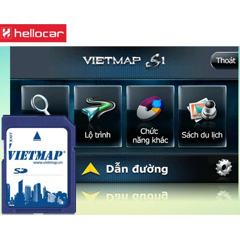 Thẻ dẫn đường Vietmap S1 cho DVD Ô Tô