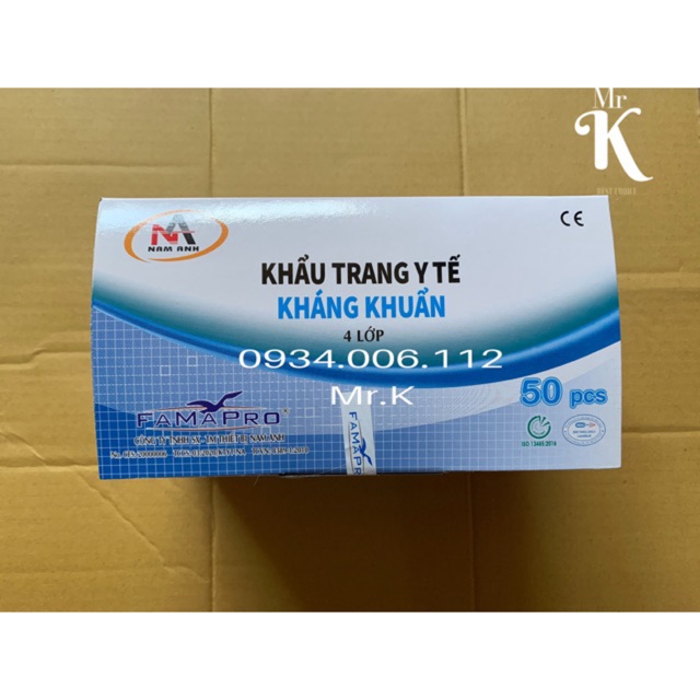 HỘP 50 KHẨU TRANG Y TẾ THAN XÁM