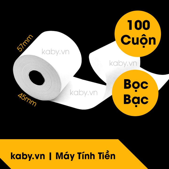 Giấy In Bill K57 K58 - Giấy In Hóa Đơn K57 K58 - Thùng 100 Cuộn