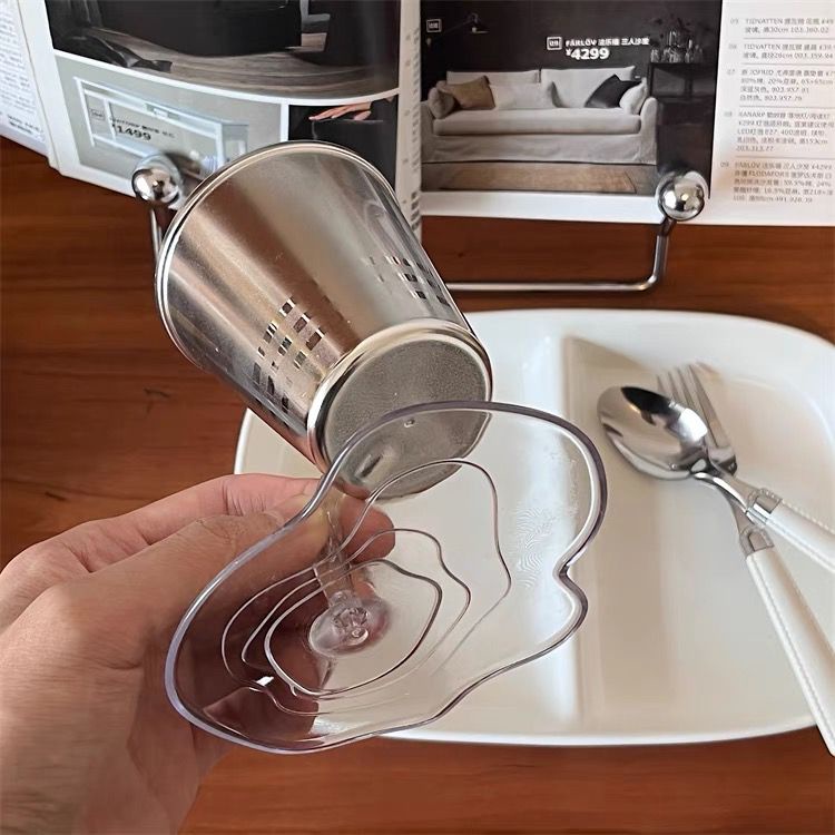 Hộp đựng bút/mỹ phẩm/trang sức để bàn thiết kế lơ lửng hình nước rò rỉ dễ thương