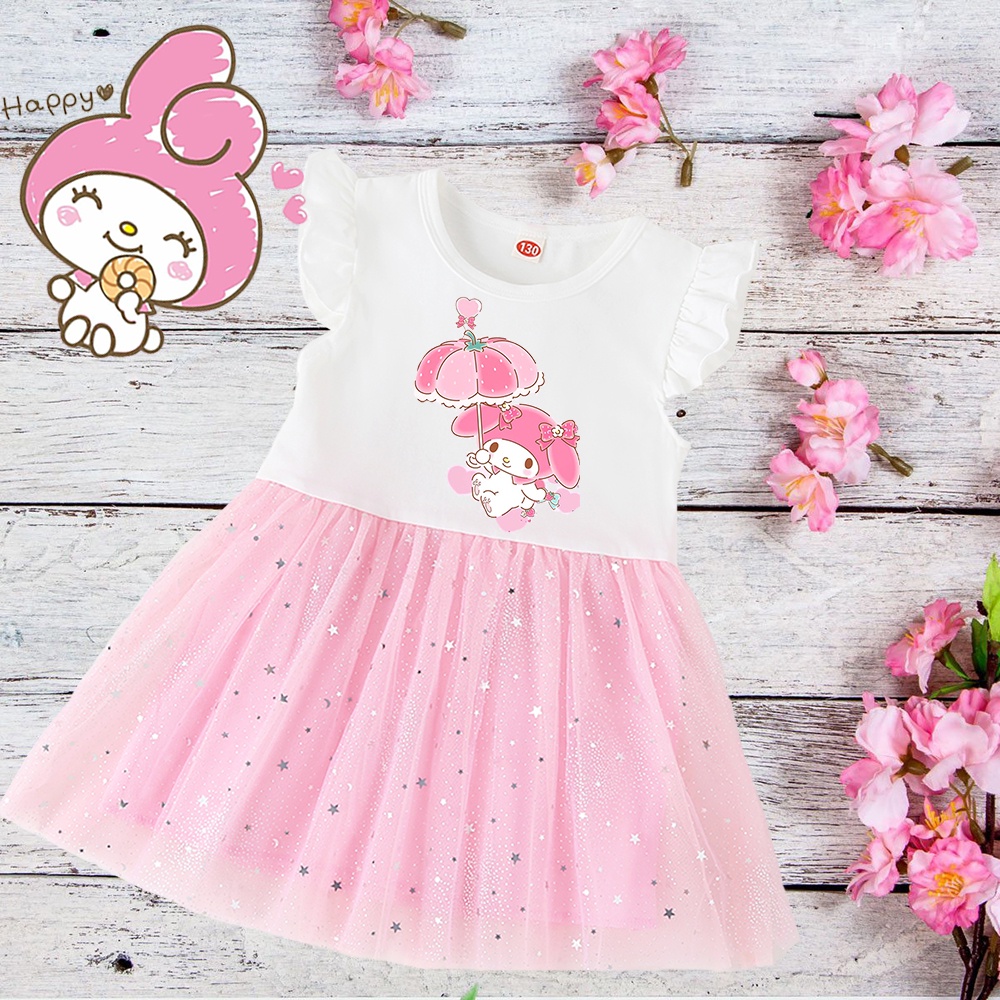 ✨Váy Trẻ Em✨ Đầm hello kitty Cho Bé Gái Từ 1-4 Tuổi