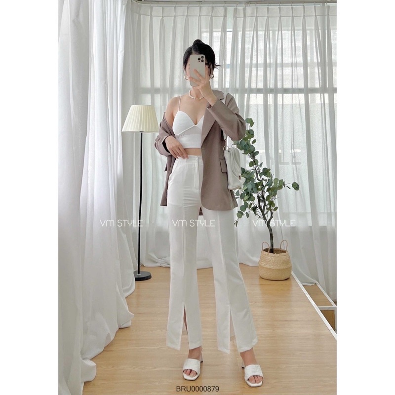 Áo Bra Nữ 2 Dây Mảnh Cổ  chữ V Dáng Lửng Có Đệm Ngực Trẻ Trung , Áo lót không gọng nâng ngực tự nhiên