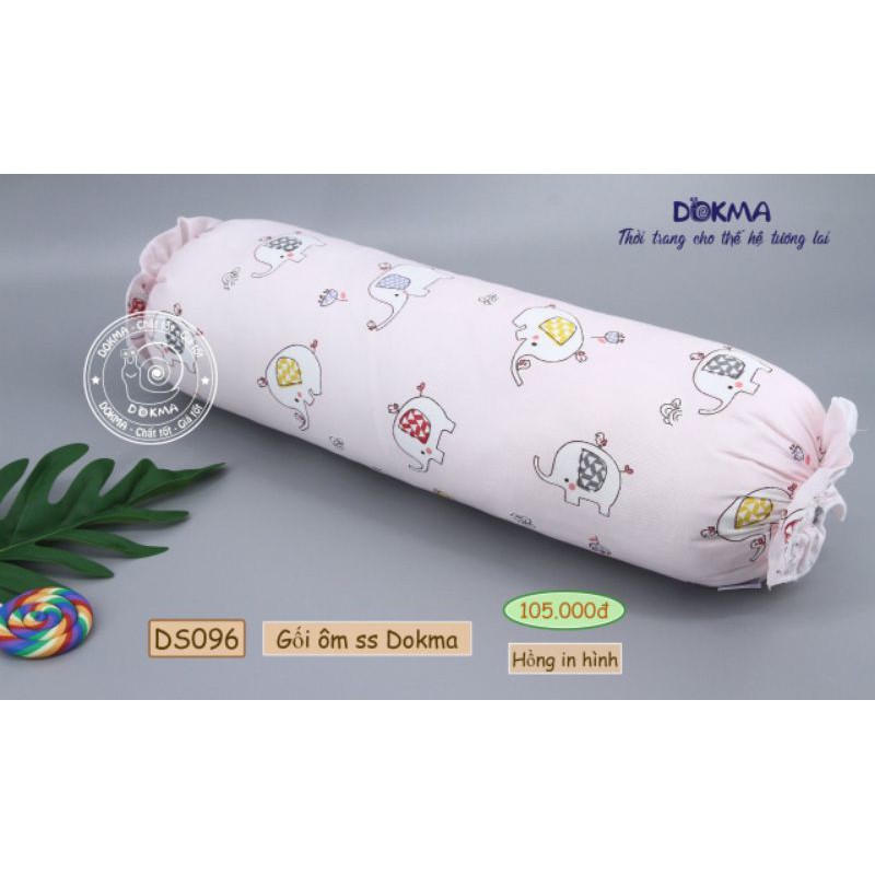 Gối ôm cho bé DOKMA - DS096 Cotion 100% (50*12cm) Hàng Cty Chính Hãng