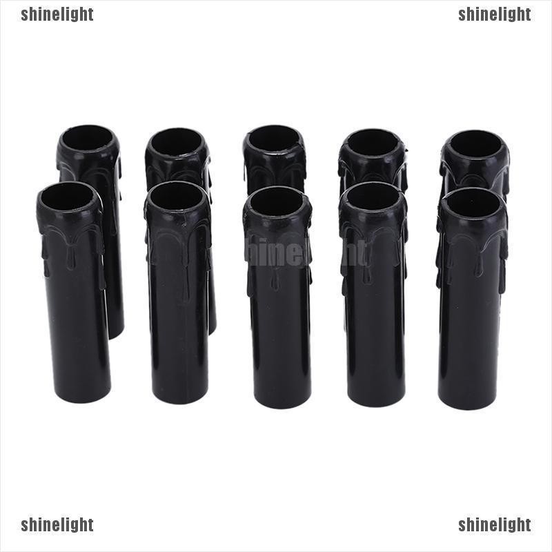 Bộ 10 Ống Nhựa Đựng Nến Trang Trí Độc Đáo
