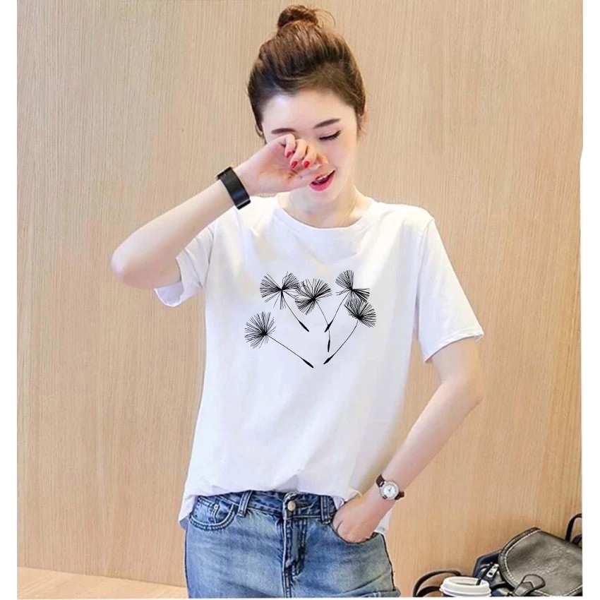 Áo thun nữ tay ngắn in hình hoa bồ công anh ATNK 1073