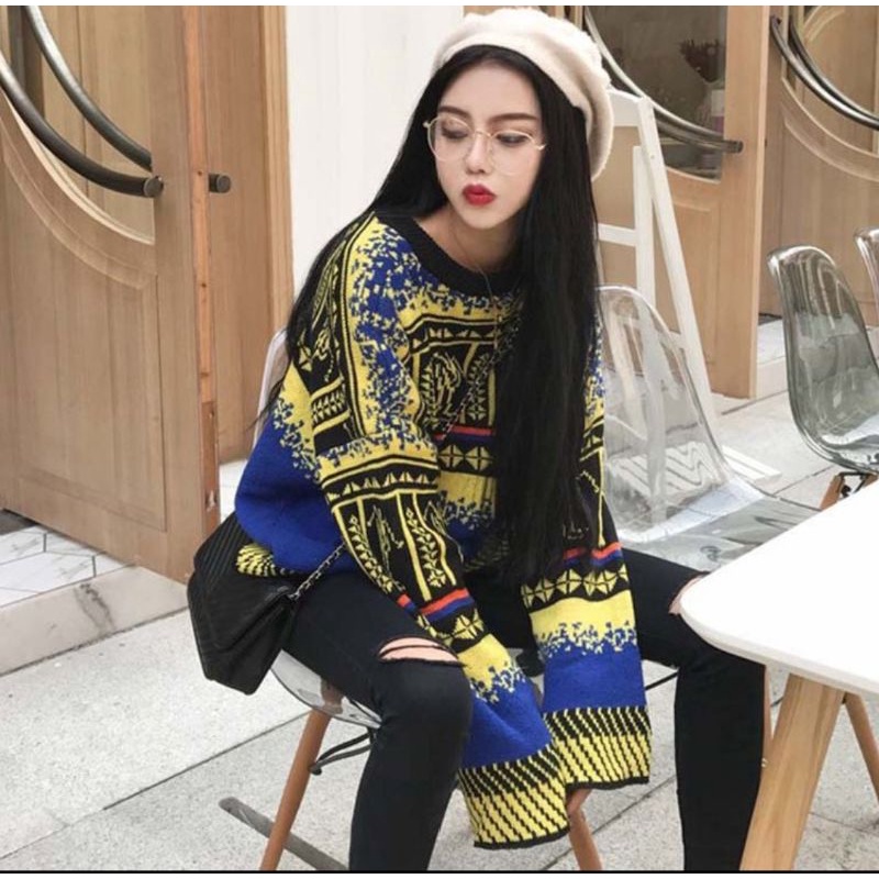 Áo len hoạ tiết