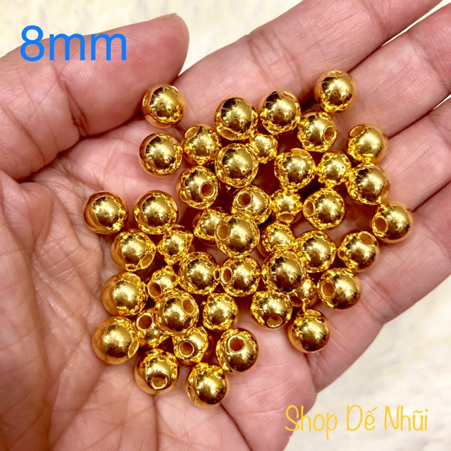 10gr Hạt Bẹt Nhựa Xi 5mm