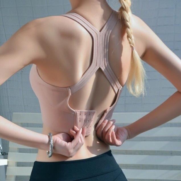 ÁO BRA TẬP GYM YOGA NÂNG NGỰC ĐỊNH HÌNH PHỐI MÓC CÀI BR85 - LADY