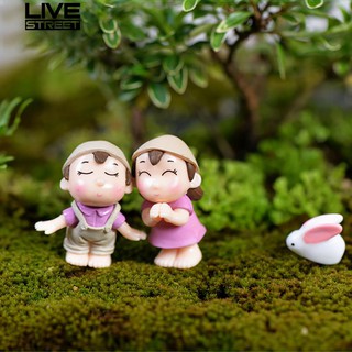 Set 2 tượng cặp đôi mini trang trí tiểu cảnh