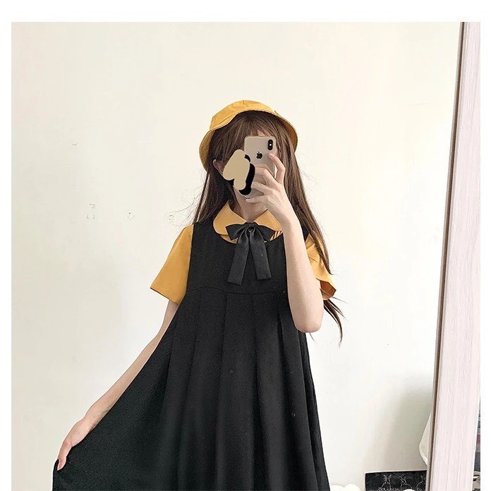 Váy JK xếp li dễ thương phong cách Nhật Bản tặng kèm nơ (Kèm ảnh thật)
