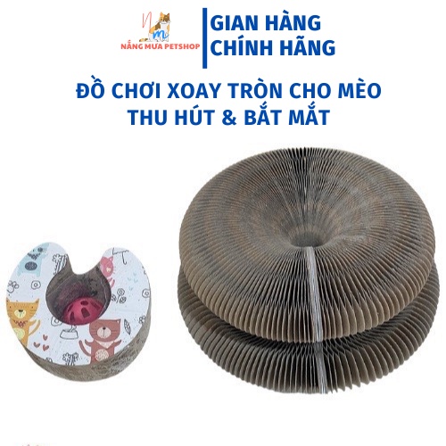 Bàn cào móng cho mèo, ma thuật thay đổi hình dạng, cào móng mèo_tặng xúc xích