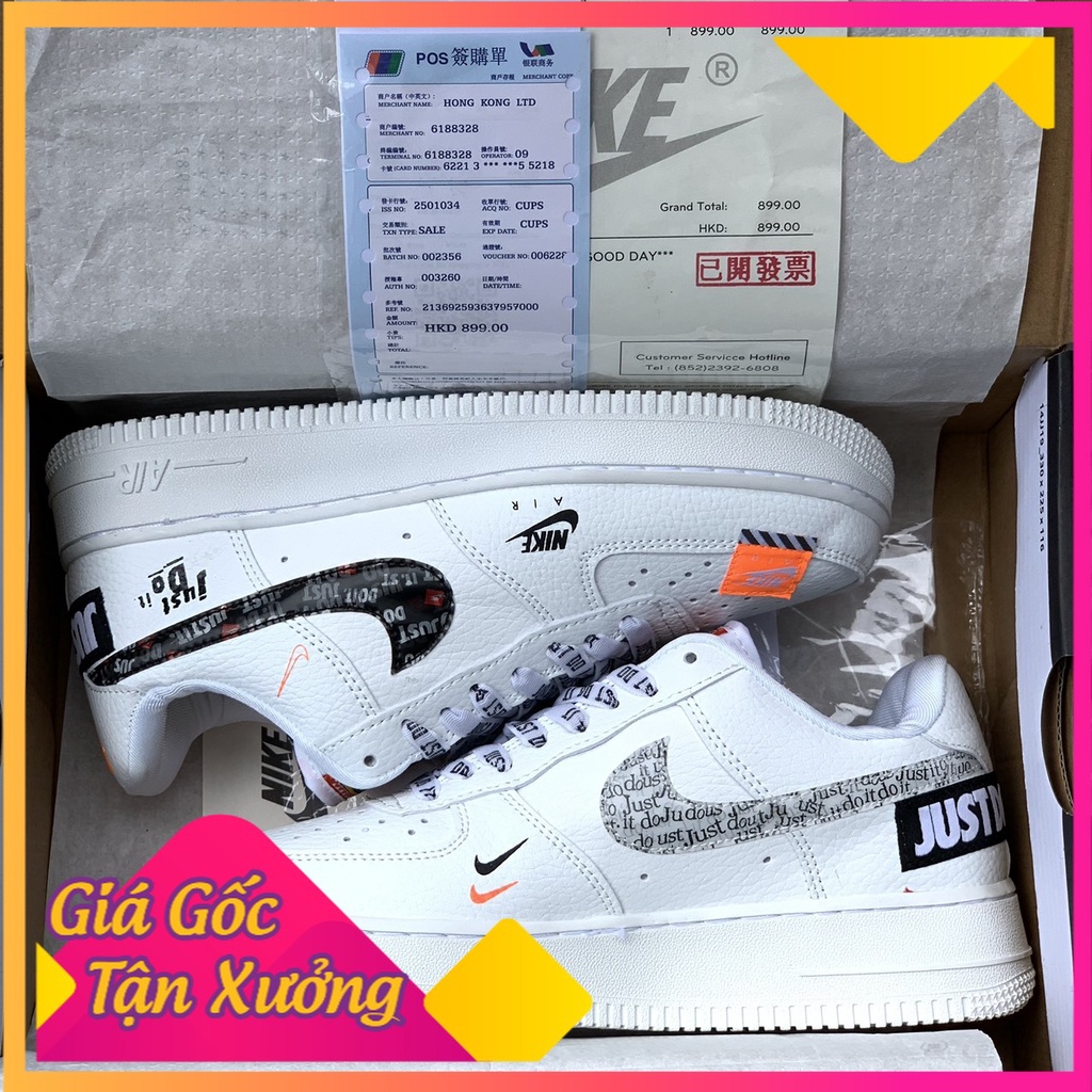 Giày thể thao Sneaker nam nữ AF1 JUST DO IT (Free ship)(Hàng 1-1 Trung)(Tặng box bảo vệ)