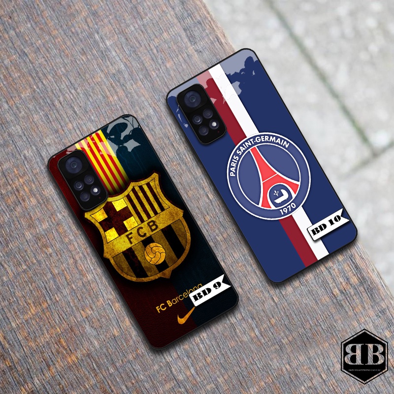 Ốp lưng kính cường lực Xiaomi Redmi Note 11 4G / Redmi Note 11S logo bóng đá