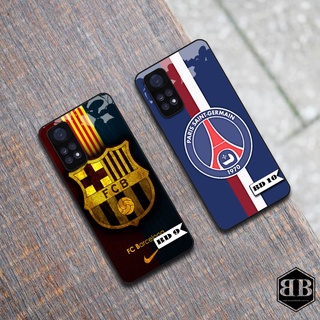 Ốp lưng kính cường lực Xiaomi Redmi Note 11 4G / Redmi Note 11S logo bóng đá