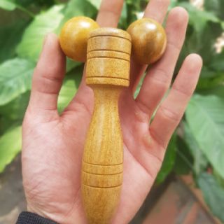 Dụng cụ mát xa mặt mũi BẰNG GỖ THƠM