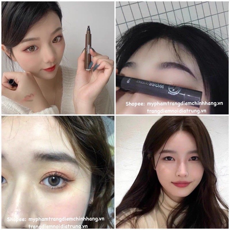 Kẻ Mày Phẩy Sợi Bền Màu, Chống Nước, Tự Nhiên Điêu Khắc 4D Makeup Real Natural Brow Tint