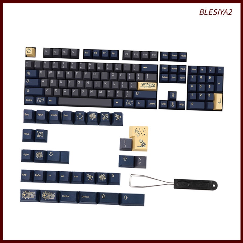 135 Keys Kit PBT Key Caps Keycaps for Cherry MX Mechanical Keyboard Durable
