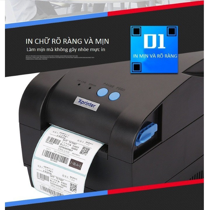 MÁY IN NHÃN IN MÃ VẠCH XPRINTER XP-330B