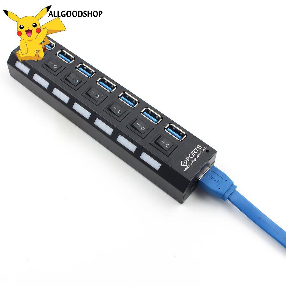 BỘ CHIA 7 CỔNG USB HUB 3.0 CÓ CÔNG TẮC-USB Expansion Splitter