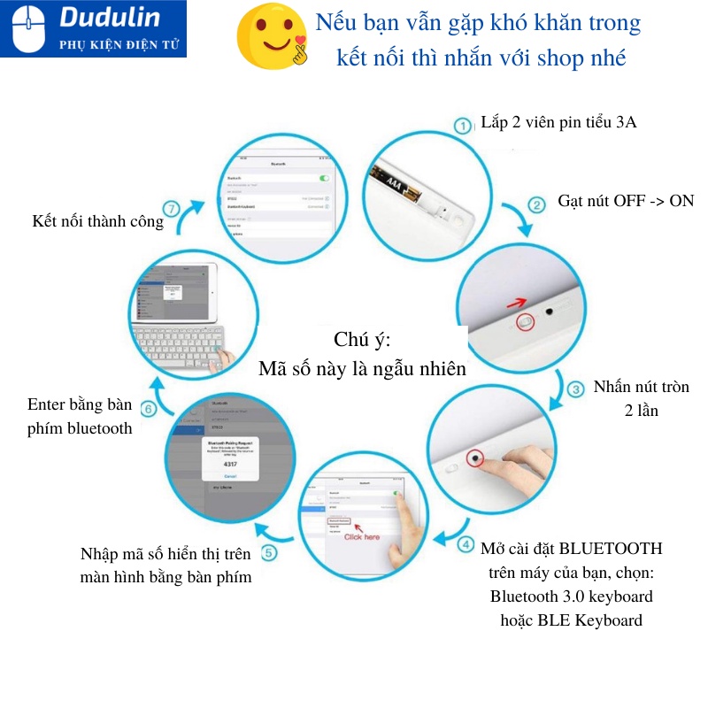 Bàn phím không dây KB16 BLUETOOTH kết nối điện thoại, máy tính bảng SIÊU MỎNG-GỌN-NHẸ-BỀN