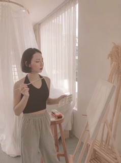 Áo yếm len dệt - Lira top