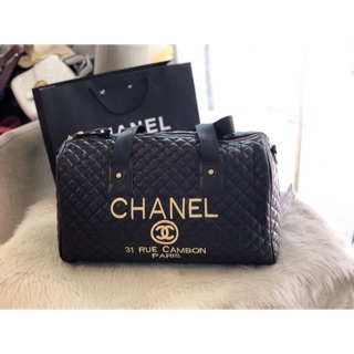 Túi du lịch giftbag da trần trám