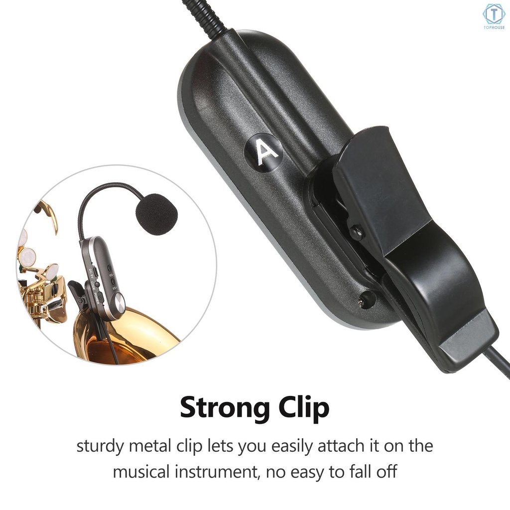 Bộ micro không dây UHF kèm phụ kiện chuyên dụng cho kèn Saxophone