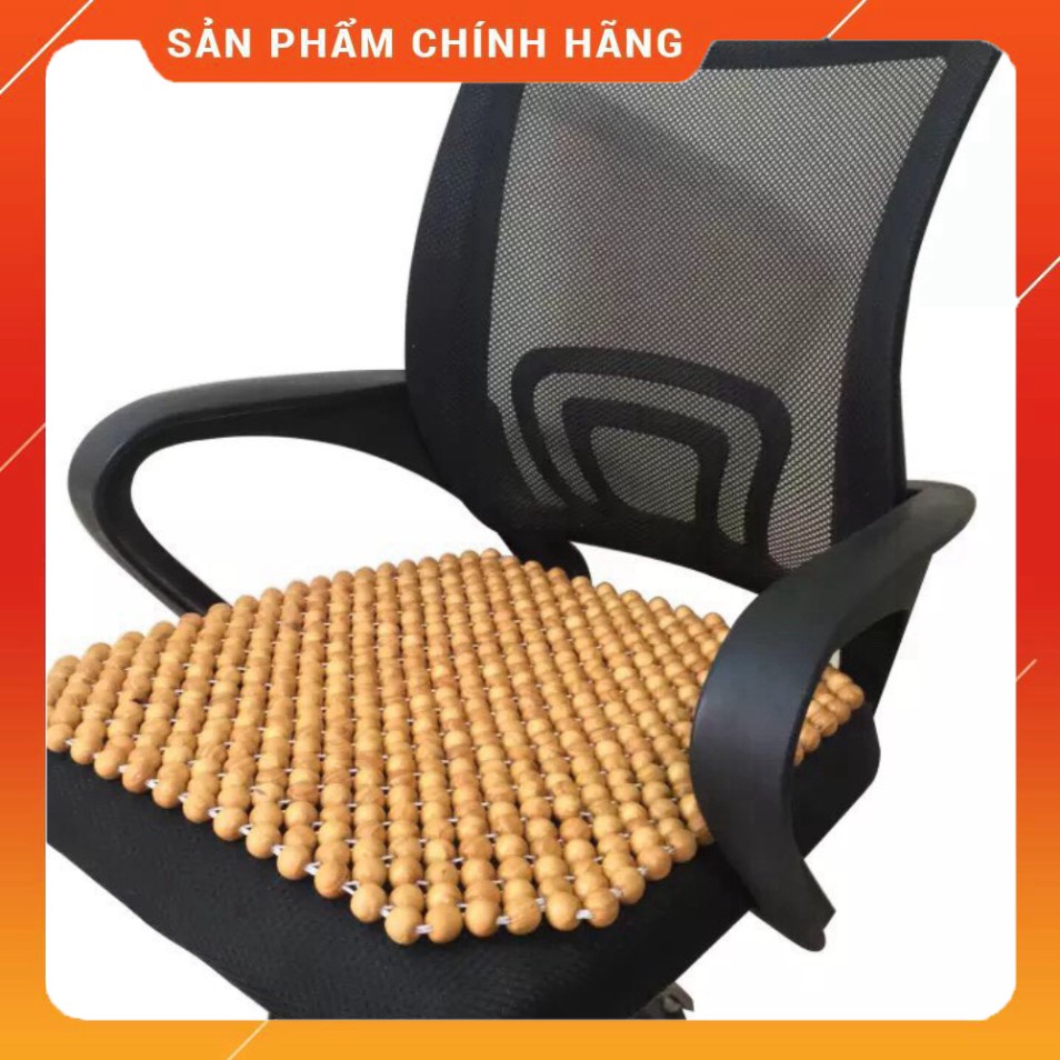 Lót ghế ô tô, văn phòng gỗ Thông📌FREESHIP📌Đệm lót ghế văn phòng hạt gỗ thông màu vàng bát cao cấp