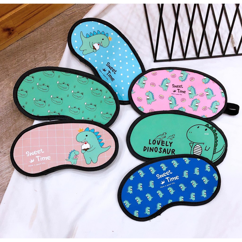 Miếng bịt mắt ngủ 3D có túi gel làm mát hình ảnh hoạt hình dễ thương 1032